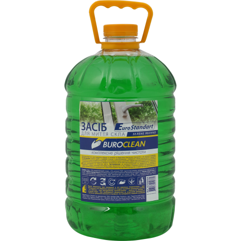 Засіб для миття скла Buroclean 5л зелене яблуко 10700604